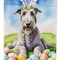 Edge Collections - 11.25" X 15.50" - Multicolor - Easter Egg Hunt Irish Wolfhound Decorative - 1 Piece